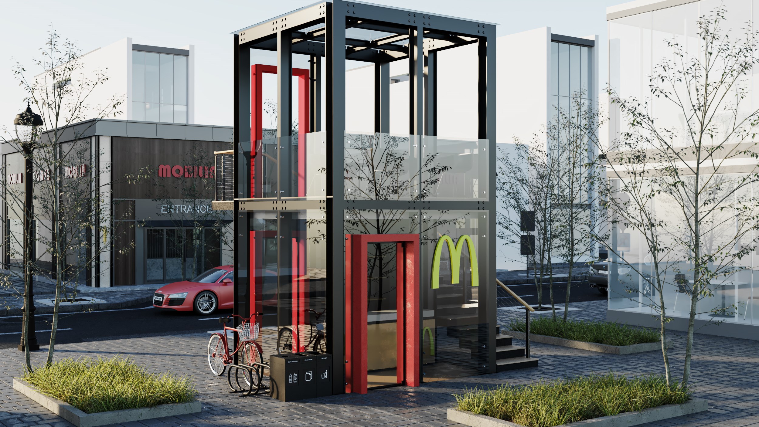 McDonald's booth